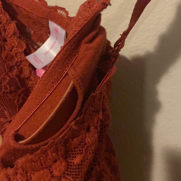No Boundaries Dark Orange Lace Bralette - Picture 4 of 4
